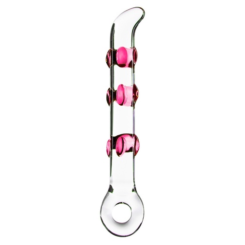 Glass Worxx G-bod Gemstone Sklenené dildo - ružové