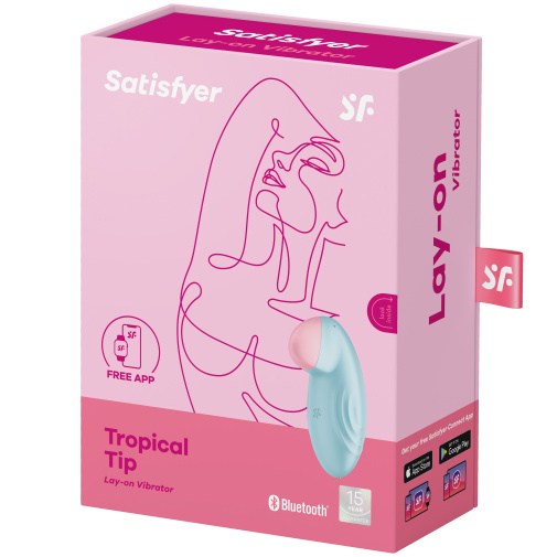 Satisfyer Tropical Tip prikladací vibrátor v krásnej mentolovo ružovej farbe. 